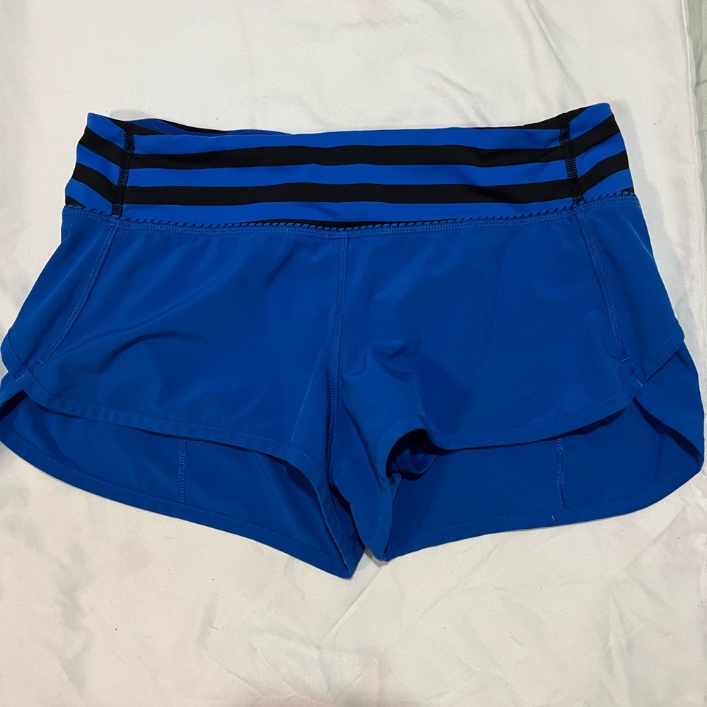(4) Lululemon Speed Short Royal Blue